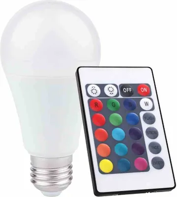Zdjęcie produktu dla Żarówka LED 10W E27 RGB Eko-light EK8049 biały Pilot