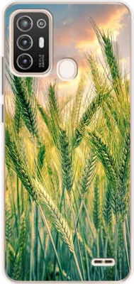 Produktbild von König Design Hülle kompatibel mit ZTE Blade A52 Kunststoff Soft Handyhülle - Handy Case Kornfeld