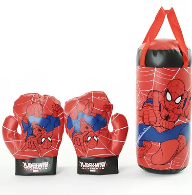 Produktbild von Kinderboxhandschuhe und Trainingssack Spiderman