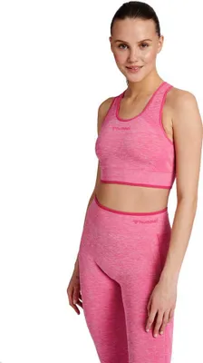 Productafbeelding van Hummel Mt Una naadloze sporttop, roze, maat XS, voor dames, kleur roze, maat XS