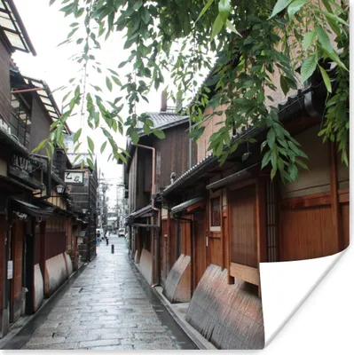 Produktbild von MuchoWow® Poster Traditionelle Architektur in Kyoto in Japan 100x100 cm - Babyzimmer