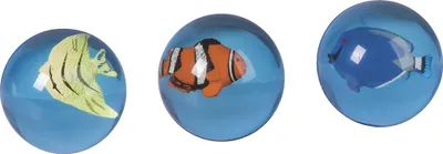 Image de BRUNNEN 103668304 Boule en caoutchouc "Animaux marins" Ø 4 cm