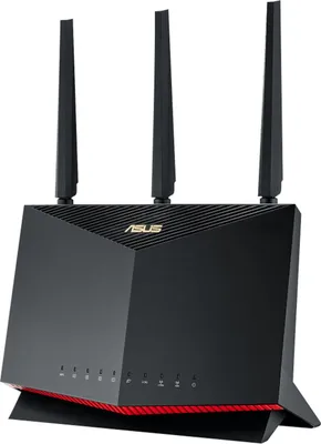Produktbild von Asus RT-AX86U Pro Wireless Gaming Router Wi-Fi 6 AX5700 Dual Band AiMesh 2 Gbit/s Nvidia GeForce NOW Desktop Schwarz 814,5 g 242x164x100 mm