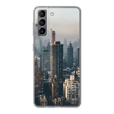Produktbild von MuchoWow® Handyhülle Schutzhülle Hülle für Samsung Galaxy S21 New York - Skyline - Amerika Silikon Softcase Handy Hülle - Softcase