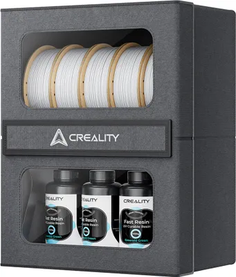 Zdjęcie produktu dla Pojemnik na filament Creality z dwupoziomowym stelażem Duże drzwiczki magnetyczne Odporny na wilgoć Pasuje do większości szpul do druku PLA/ABS/PETG/ WOOD/Żywica UV Łatwy w instalacji