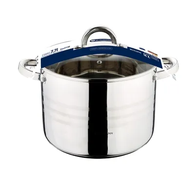 Produktbild von Topf mit Deckel Edelstahl 7,7 l Gourmet Line BLAUMANN BL-1010