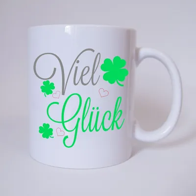 Produktbild von Viel Glück - Tasse - Kaffeetasse - Tasse mit Spruch