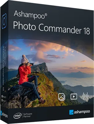 Produktbild von Photo Commander 18 - Bildbearbeitungsprogramm, Das Multitalent zum Betrachten, Bearbeiten und Organisieren Deiner Fotos