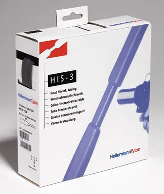 Produktbild von HellermannTyton Hellermann Tyton 308-30150 - Schrumpfschlauch - Polyolefin - Schwarz - 1 Stück(e)