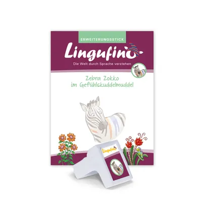 Produktbild von Lingufino Erweiterungsset - Zebra Zokko im Gefühlskuddelmuddel