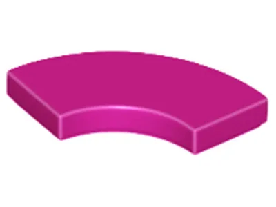 Produktbild von Lego® 2x2 Fliesen Rundecke 27925 - 50 Stück Magenta