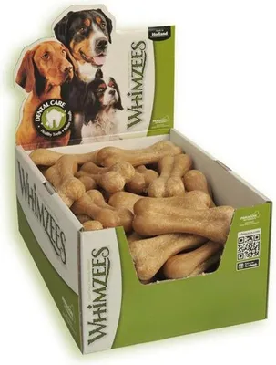 Image de Whimzees Ricebone/ Os de riz en présentoir | 50 pièces en présentoir