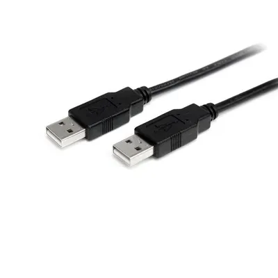 Image de StarTech.com 2m HighSpeed USB 2.0 A to A cable - St/St - Câble USB - USB (M) vers USB (M) - USB 2.0 - 2 m - Noir - pour P/N : SV231HDMIUA