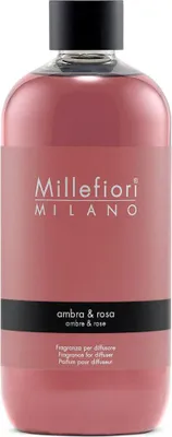 Immagine prodotto di Millefiori Milano Fragrance Diffuser Ambra & Rosa Refill 500 ml
