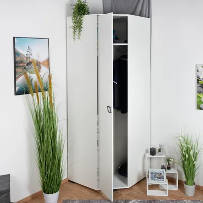 Produktbild von Kinderzimmerschrank Weiß 236x86x86 cm
