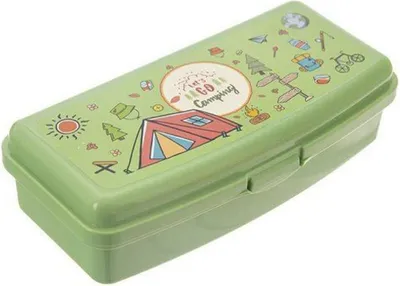 Produktbild von Grüne Lunchbox mit Clipverschluss und Unterteilung für Mahlzeiten