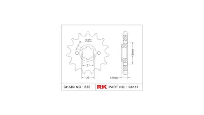 Zdjęcie produktu dla RK Ritzel 530 16Z Standard