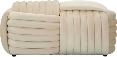 Produktbild von Mauro Ferretti Design-Sitzbank Softy Cream 90x45x45 cm