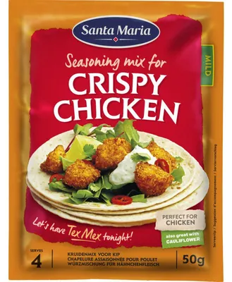 Image de Mélange d'épices pour poulet croustillant Santa Maria 50 g – Assaisonnement pour poulet croustillant