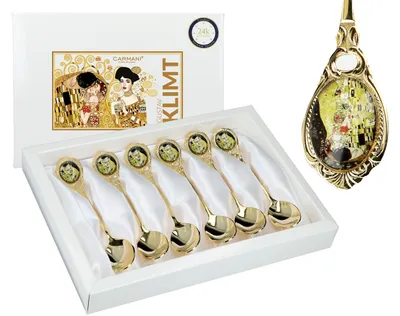 Obrázok produktu pre Sada 6 lyžičiek – G. Klimt, Neobjatie (CARMANI)