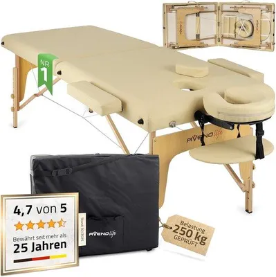 Produktbild von Famanu Massagestuhl Holz - 2 Zonen, Tragbar, MDR-
