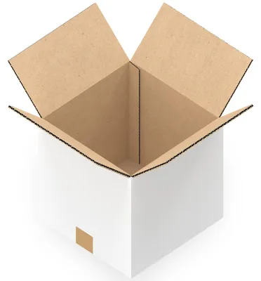 Produktbild von KK Verpackungen 300 Stück Versandkartons 244 x 244 x 238 mm Kartons 1-wellig, Faltkartons in Weiß