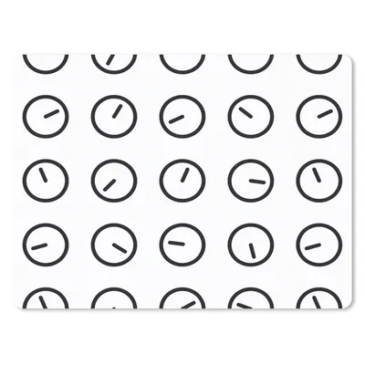 Produktbild von MuchoWow® Mauspad Mousepad Uhr - Muster - Minimalismus 40x30 cm - Mousepads - Maus Mat - Pad - Mausunterlage - Anti Rutsch