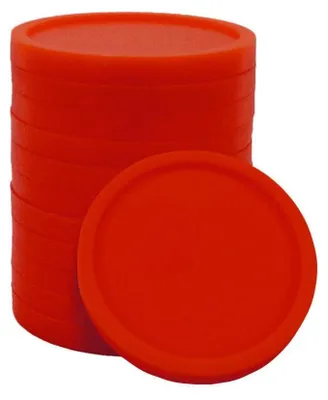 Image de Grand emballage : CombiCraft jeton de caddie vierge en plastique format de 1 € Rouge - 100 pièces