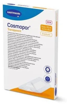 Produktbild von Cosmopor transparent Folienverband 9x15 cm steril 5 St