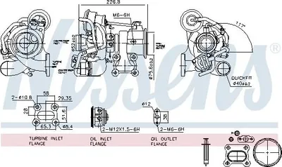Image de NISSENS turbocompresseur pour OPEL Astra K Mokka / X