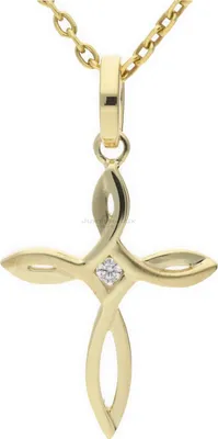 Produktbild von JuwelmaLux Anhänger 333 Gold Kreuz mit Zirkonia JL20-02-0023