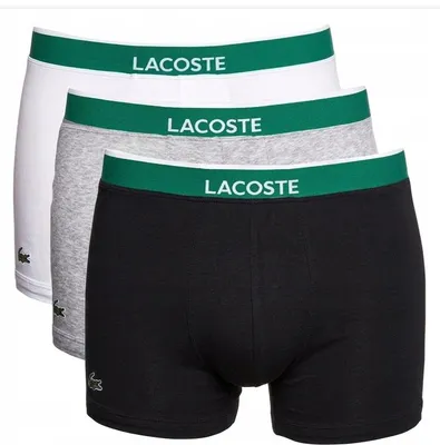 Zdjęcie produktu dla Bokserki męskie Lacoste komplet 3-pak rozmiar XXL