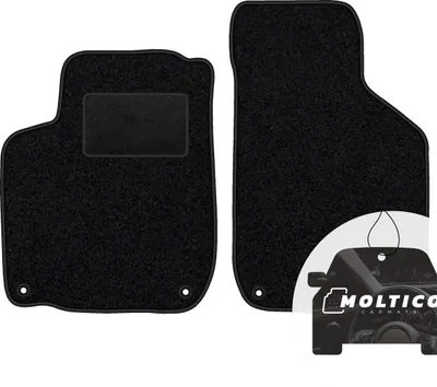 Obrázek produktu pro moto-MOLTICO Přední podlahové rohože do auta Velours Car Mats Black Sada rohoží do auta 2-dílná vhodná pro VW Bora Golf IV 1997-2005