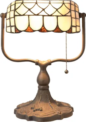 Produktbild von Clayre & Eef Tiffany Tischlampe 26x21x37 cm Beige Braun Metall