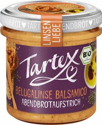 Produktbild von Tartex Brotaufstrich Belugalinse Balsamico 140g -