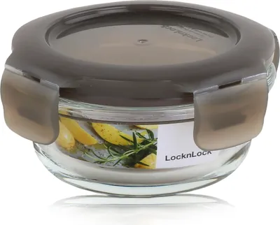 Obrázek produktu pro Sklenice LocknLock Oven Glass LLG812G na potraviny 130 ml - borosilikátové sklo (balení po 1 ks)