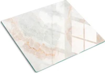 Immagine prodotto di Copertura per piano cottura – Copertura per piano cottura a induzione – Piano di vetro protettivo – 60x52 cm – Piani di vetro protettivi per fornelli – Vetro temperato – Marmo