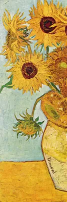 Produktbild von Vincent Van Gogh Kunstdruck Bild - Stillleben Mit Sonnenblumen, 1888 (158 x 53 cm)