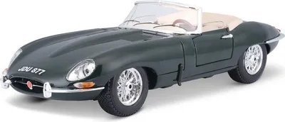 Image de Bburago 1:18 Jaguar E Cabriolet (1961) vert 18-12046