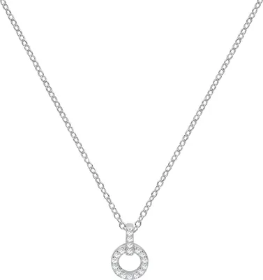 Produktbild von Klassische 925 Sterling Silber (Rhodiniert) Damen - Anhänger mit Kette mit Zirkonia - 43cm*7mm; TRS23463