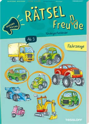 Obrázek produktu pro Achtung Achtung Rätselfreu(n)de. Kindergartenkinder. Fahrzeuge
