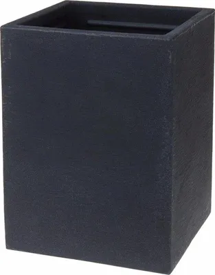 Obrázok produktu pre Plastový kvetináč 29 x 29 x 40 cm, štvorcový s vysokými bokmi, stabilná a odolná konštrukcia, antracitová farba