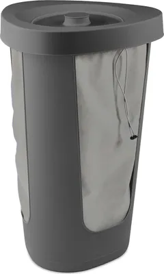 Produktbild von Rotho Pfandflaschen-Sammler 50L Fabu - inkl. 2 Stoffbeutel - Ständer 40,0 x 40,0 x 62,1 cm - Beutelhalter mit Deckel