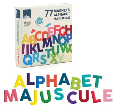 Image de Alphabet Magnétique en Bois Vilac