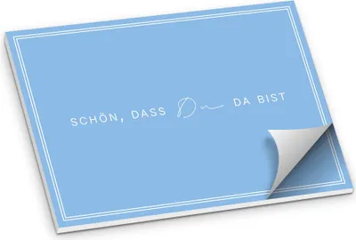 Produktbild von ITENGA Tischset A3 Schön dass du da bist V3 hellblau