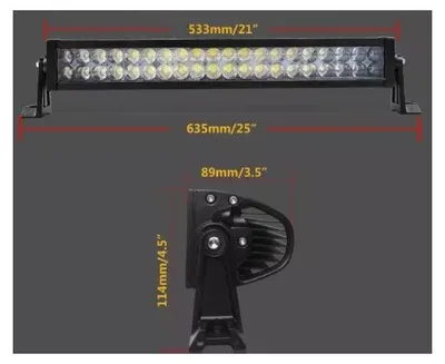 Produktbild von 54 cm 120 W Leistungsstarker 4D Epistar LED-Bar, LED-Scheinwerfer, 12 V/24 V, 7200 Lumen