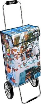 Produktbild von James Einkaufstrolley - HARMONIE - stabiler Einkaufswagen mit individuellem Design - mehrfarbig: bunt in Ausführung: Chrome19