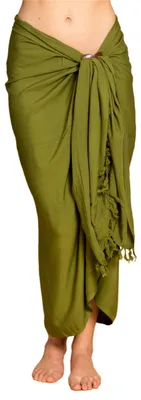 Produktbild von PANASIAM Sarong uni olive, 190x116cm