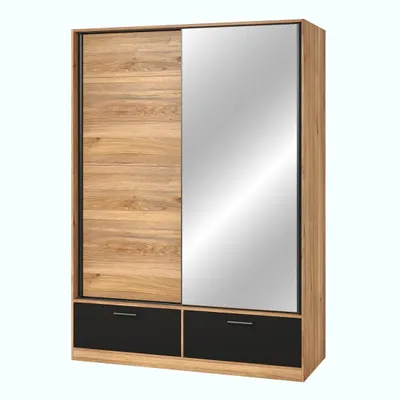 Immagine prodotto di Armadio EOS 2 porte scorrevoli con specchio e chiusura silenziosa 150 cm