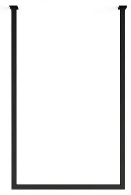 Immagine prodotto di Portasciugamani da parete TENSI, 60x50 cm – realizzato in acciaio di alta qualità | Nero | Metallbude